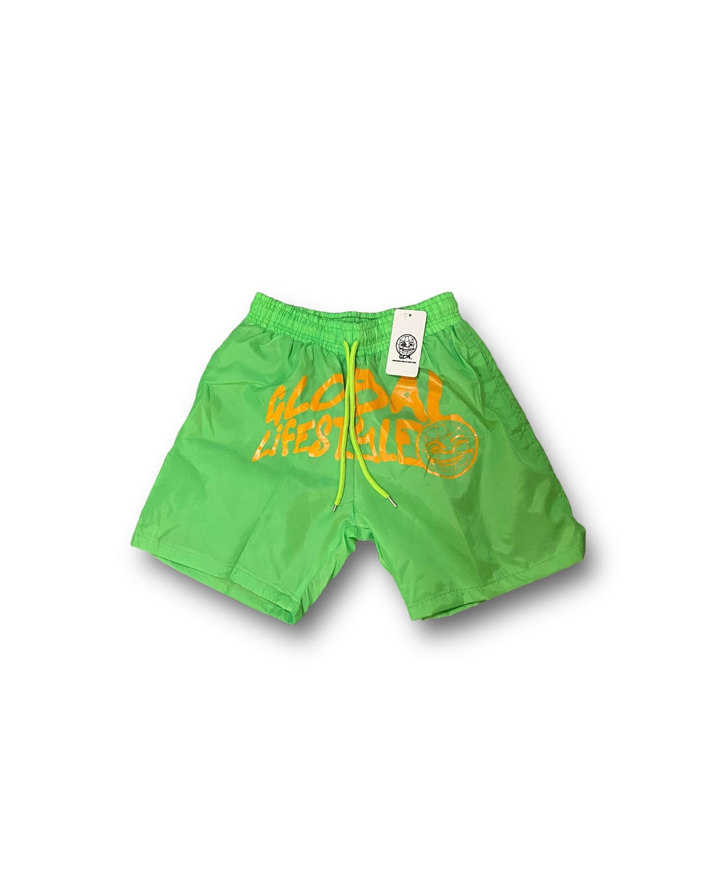 “GLOBAL LIFESTYLE” Nylon Shorts