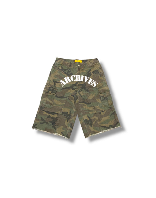 Baggy Camo “ARCHIVES” Cargo Shorts